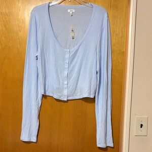 Aerie Sky Blue Button-Down Shirt